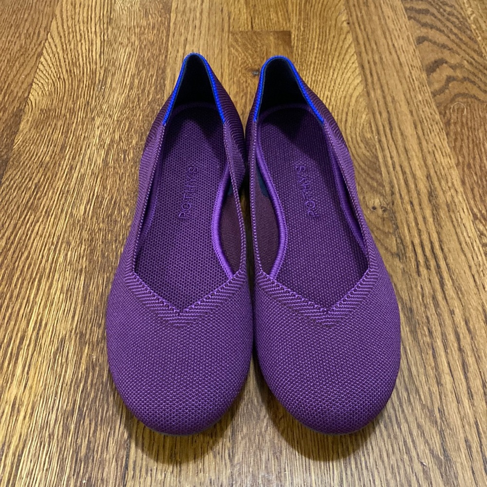 Rothy’s The Flat, Purple, Size 9.5, Never Worn